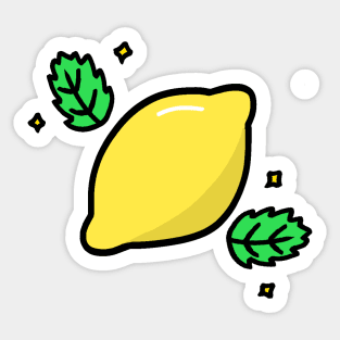 Winged Lemon Sticker